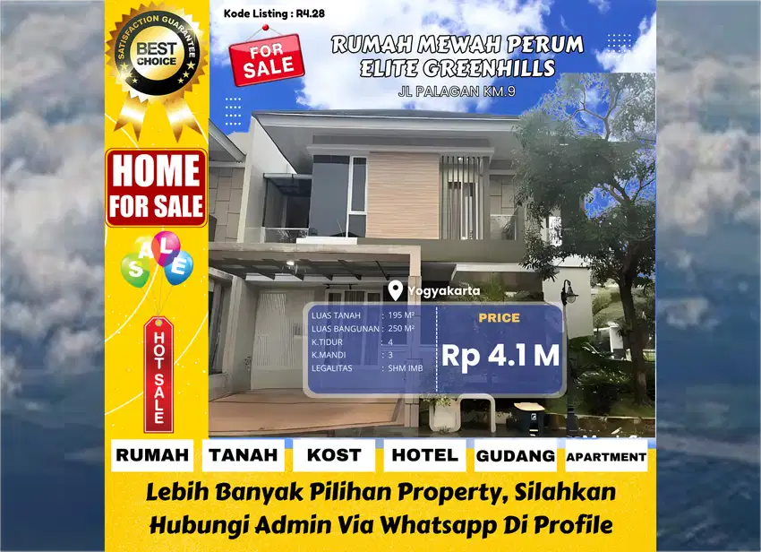 Rumah Siap Huni di Greenhills Residence Yogyakarta