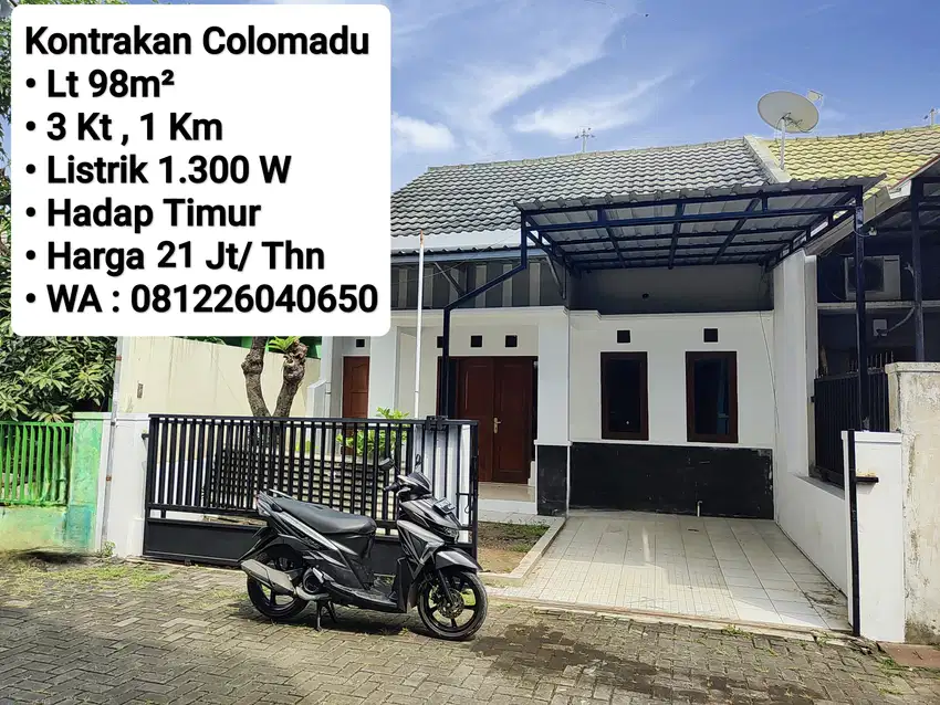 Sewa Rumah Di Perum  Area Cluster Belakang Alana Hotel Colomadu
