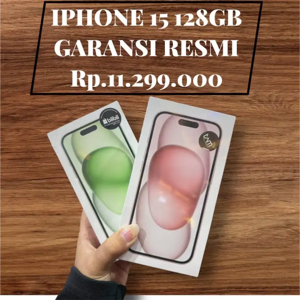 IPHONE 15 GARANSI RESMI DENGAN BUNGA 0% CUKUP KTP SAJA