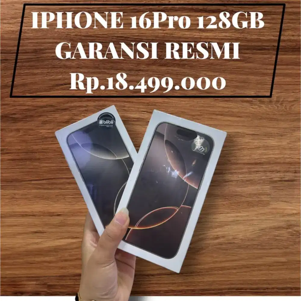 IPHONE 16 PRO GARANSI RESMI DENGAN BUNGA 0%