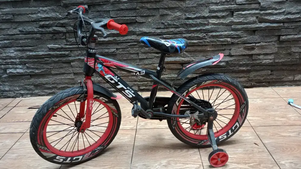 Sepeda anak GTS Merah Hitam