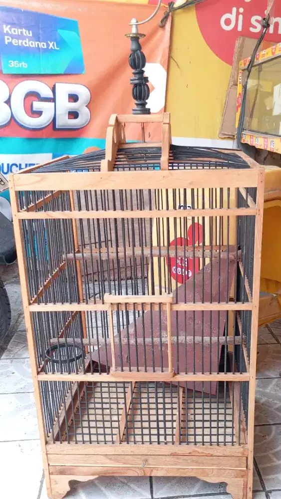 Kandang Kayu Burung 35*35*45