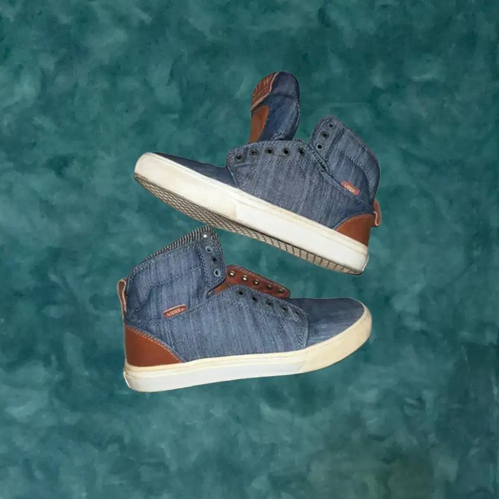 Vans OTW Collection Sneakers Mens Blue High Top Denim Casual Shoes Ori