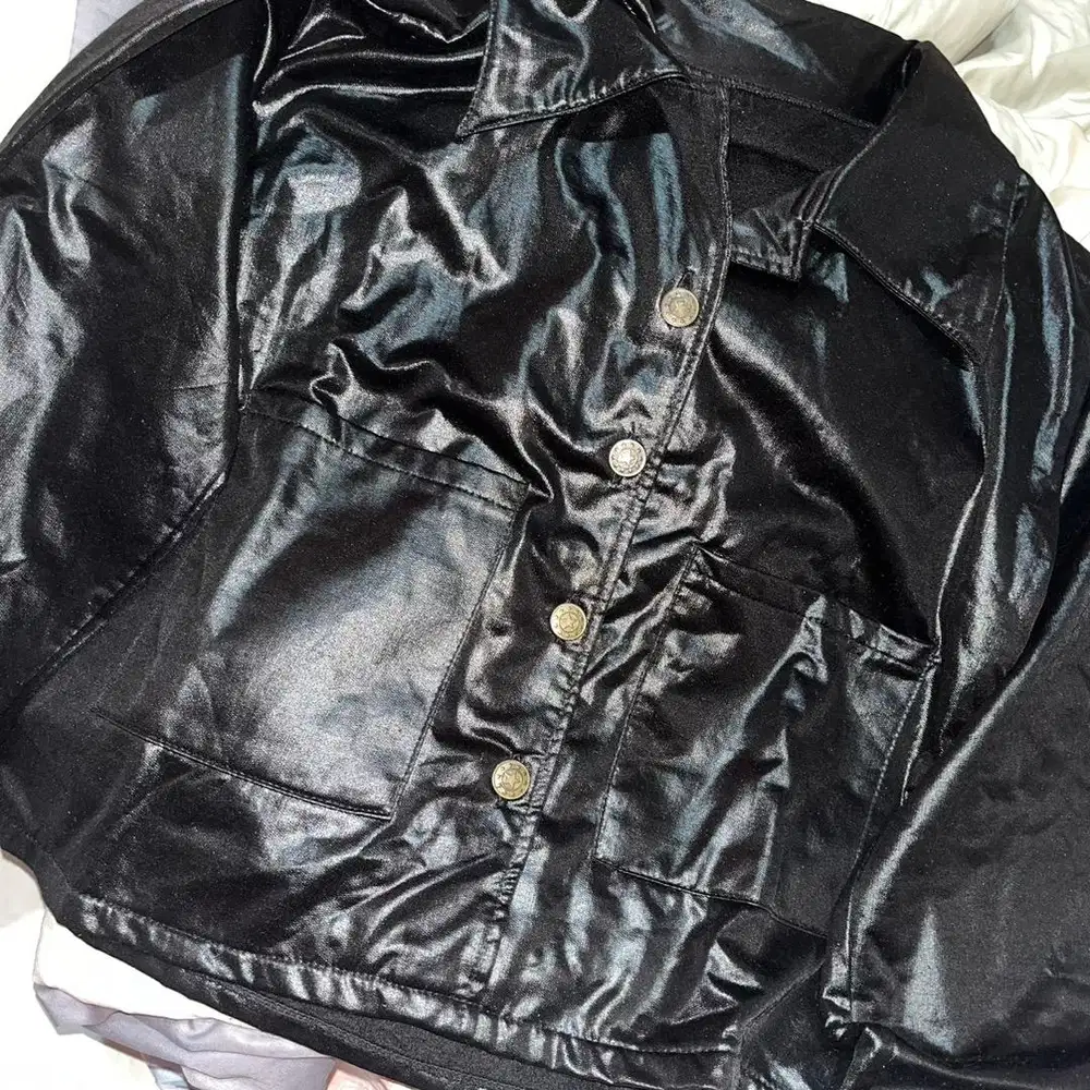 Jaket kulit no brand