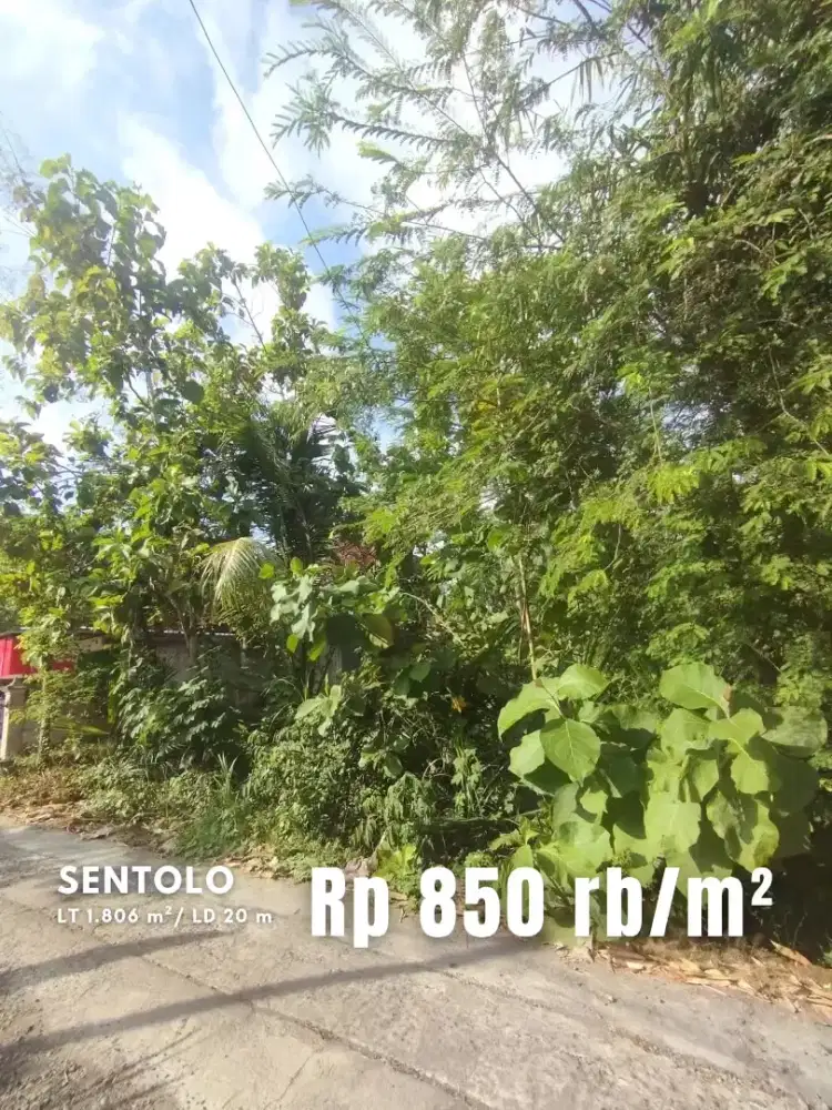 Dijual Tanah Pekarangan Strategis di Sentolo
