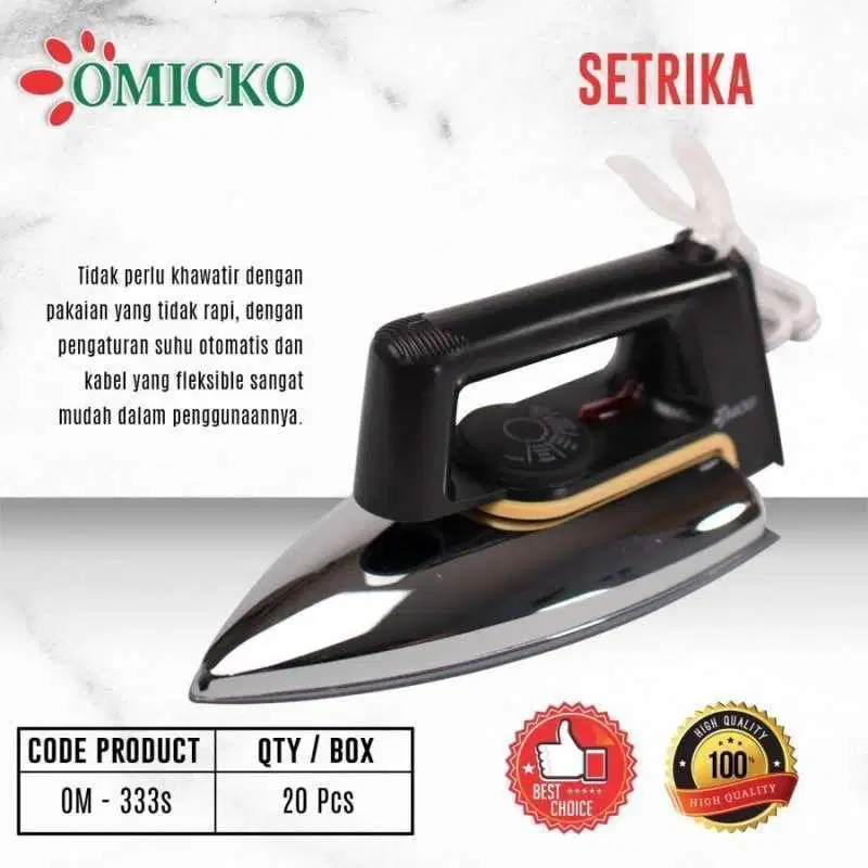 Ready Stock Setrika listrik merek omicko
