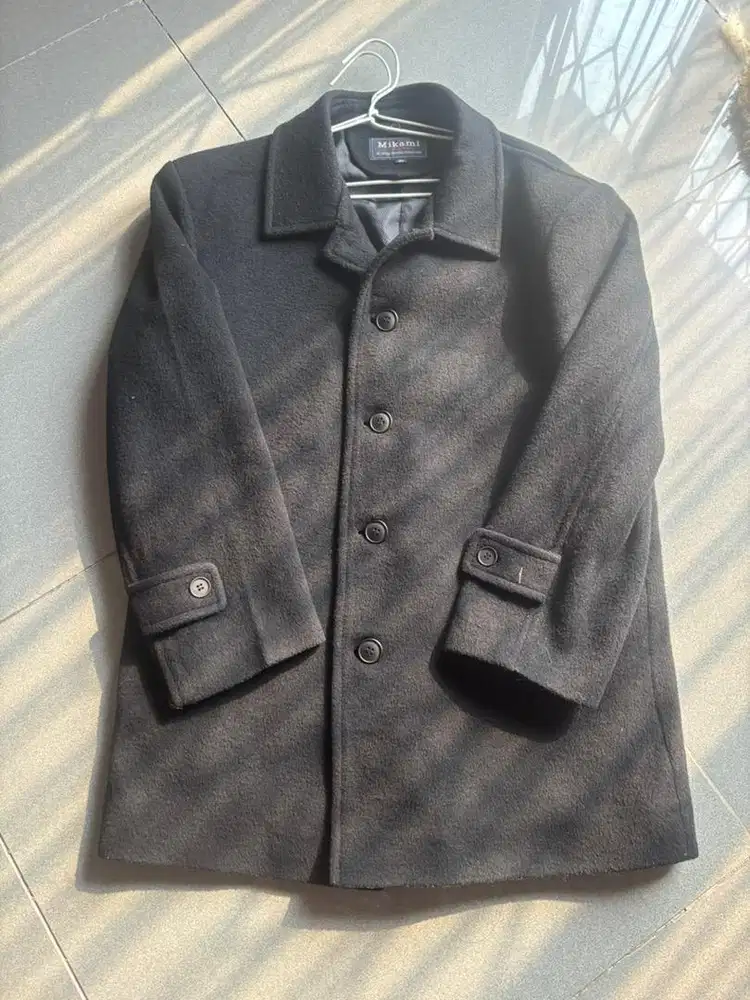 Jaket sweater wool import korea