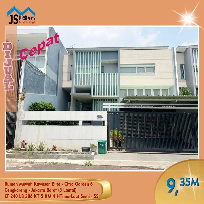 DIJUAL CEPAT RUMAH MEWAH CITRA GARDEN CITY 6 12 X 20 JAKARTA BARAT