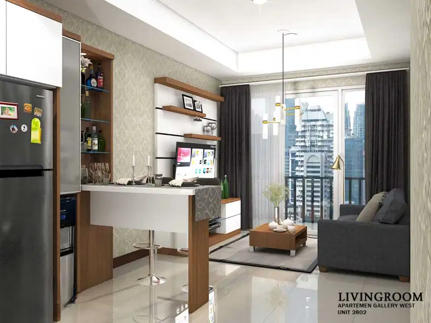 Aid - Disewa Apt Gallery West Kebon Jeruk 2BR Furnish