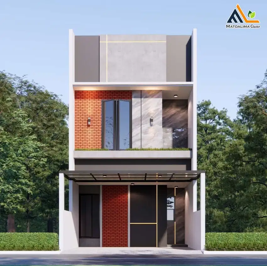 Rumah 2lt bisa kpr,dalam cluster matoa Krukut limo
