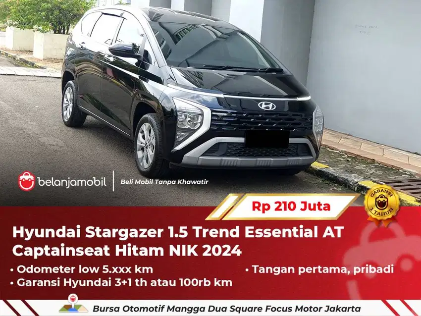 [ LOW KM 5RB ] Hyundai Stargazer 1.5 Trend Essential AT 2024/2025