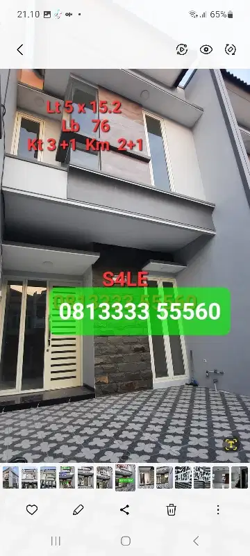JUAL MURAH‼️RUMAH SUTOREJO‼️  MINIMALIS SIAP HUNJ