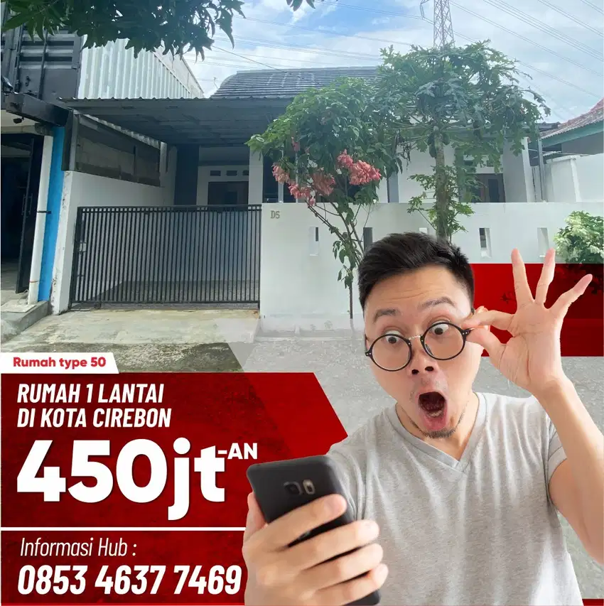 Dijual rumah 1 lantai di kota cirebon