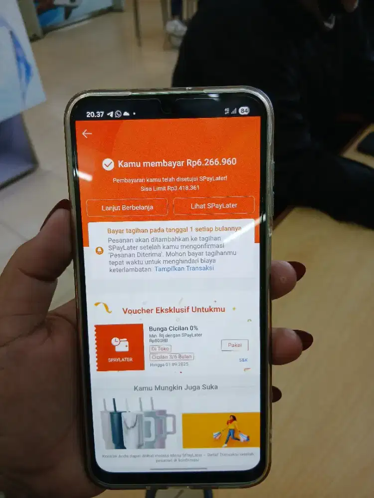 PENGAJUAN PAKAI SPAYLATER JUGA BISA SAMSUNG A56 8/256