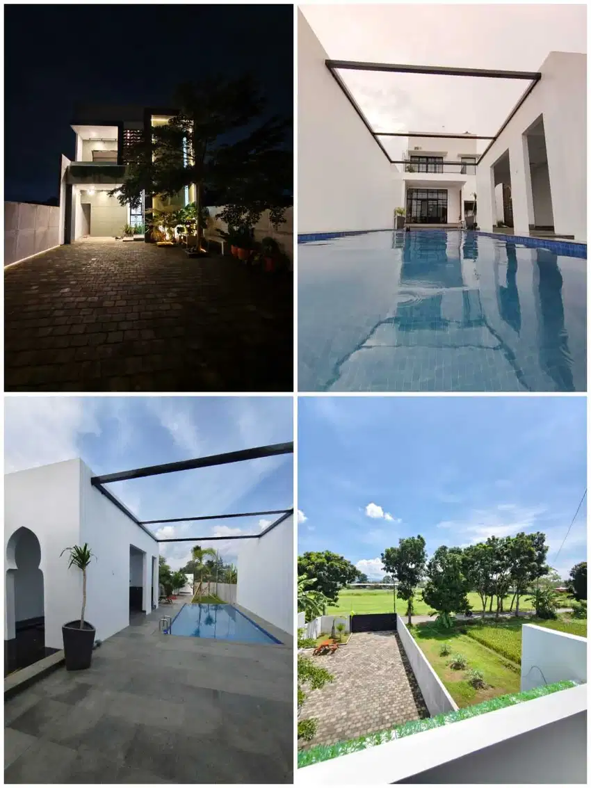Rumah mewah dengan kolam renang godean nyaman sekali