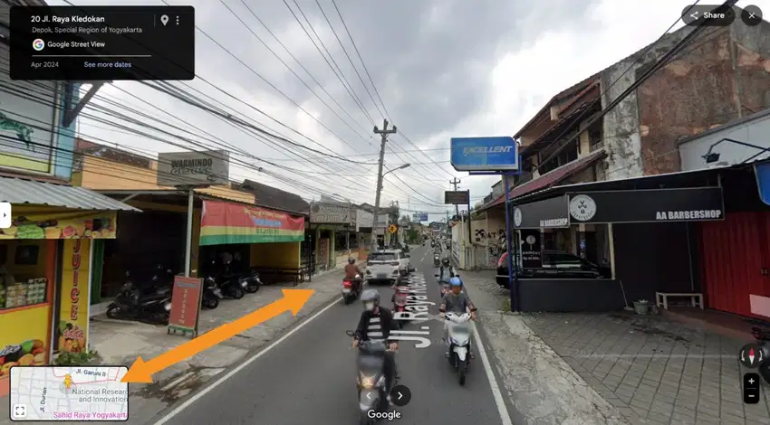 Tanah pinggir jalan raya kledokan seturan sangat langka