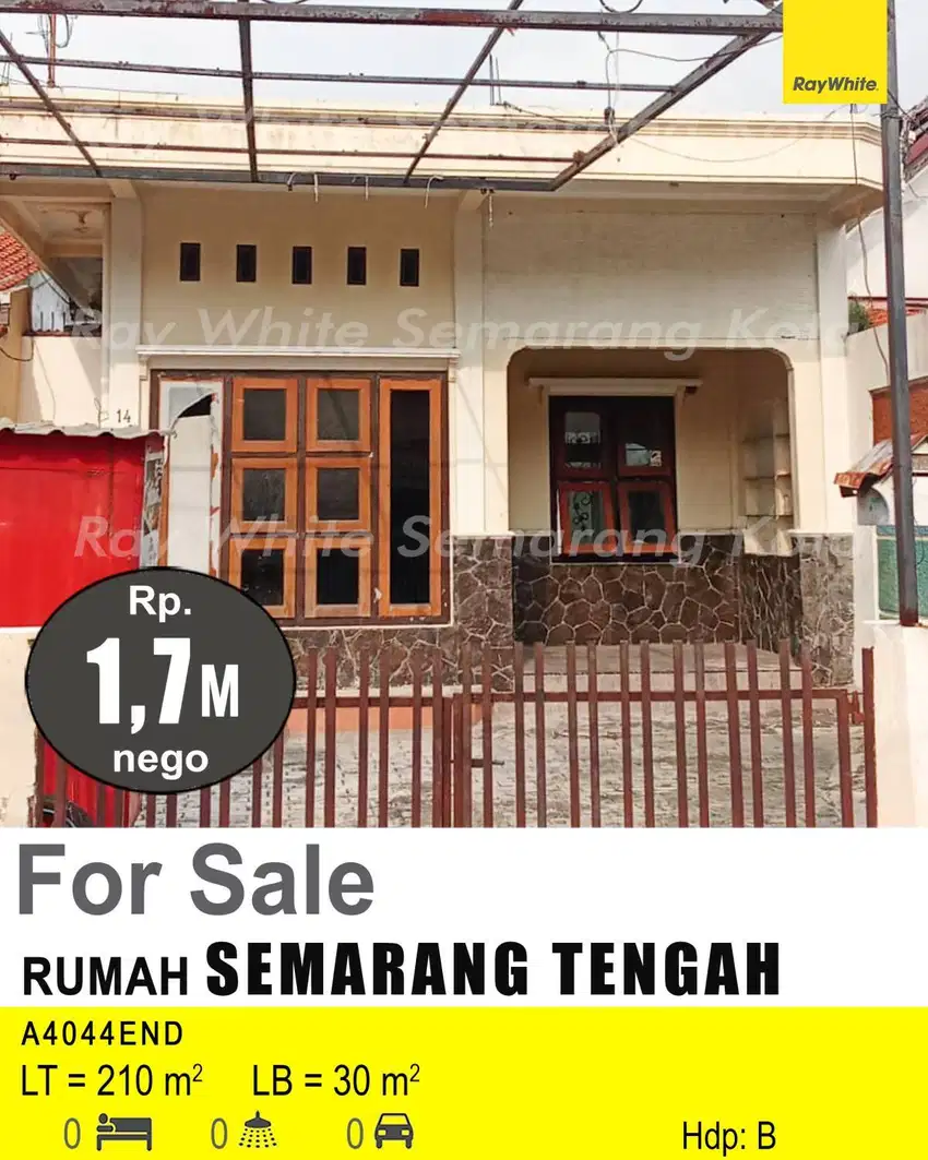 DIJUAL TANAH DAN BANGUNAN DI SEMARANG TENGAH A4044