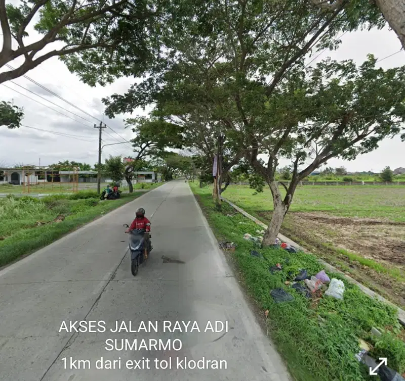 Dijual lahan 1,4ha di jalan adi sumarmo colomadu karanganyar