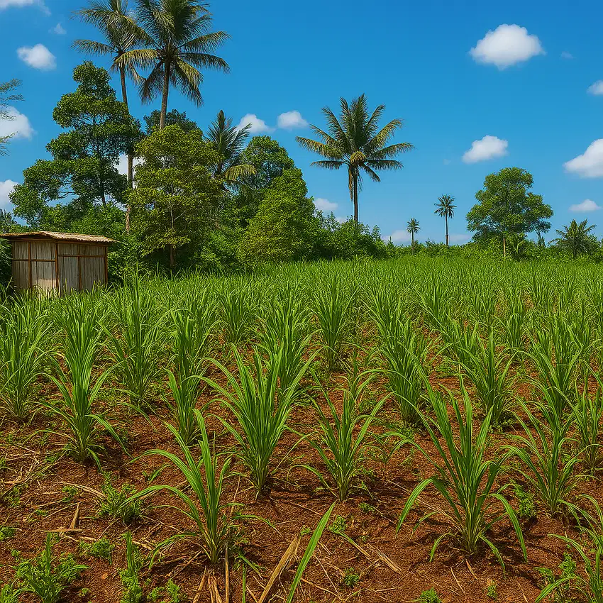Jual tanah tebu plus durian produktif jabung malang
