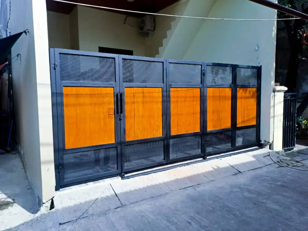 Pagar conwood minimalis