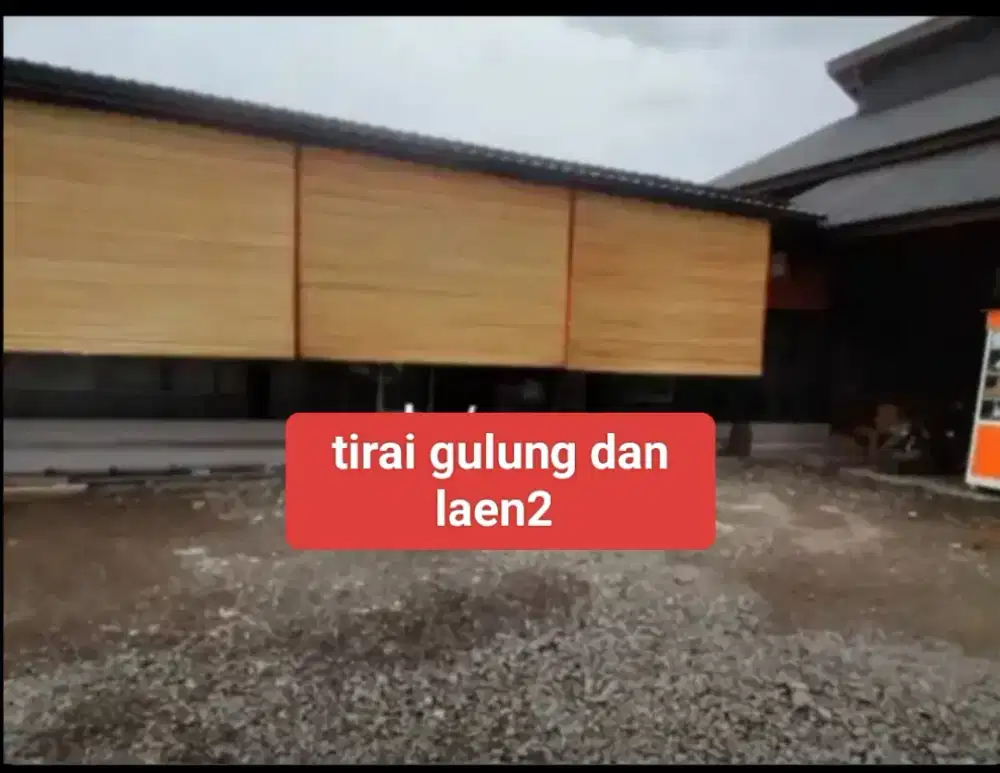Jual tirai gulung kursi bambu tangga lipat dan laen2