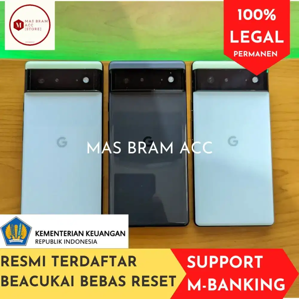 Pixel 6 8-128/256 IMEI BEACUKAI BEBAS RESET PERMANEN not 7 7a 8 9 pro