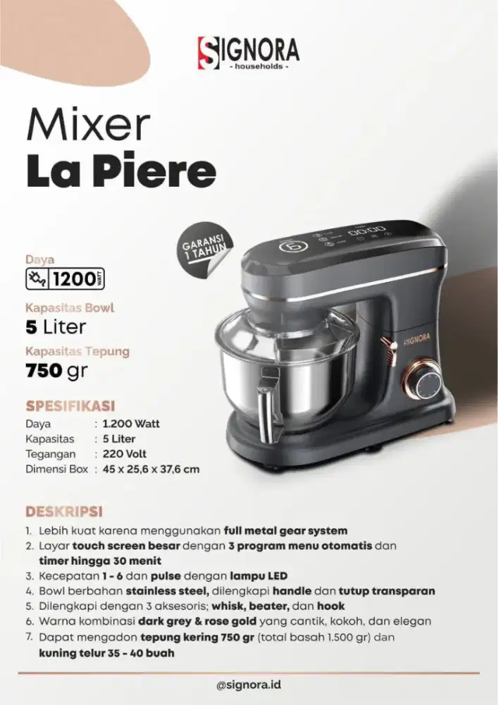 Mixer La Piere merk Signora