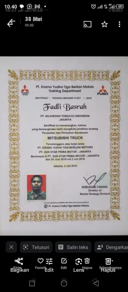 perbaikan perawatan mobil pribadi dan truk CDE,CDD, Kontainer