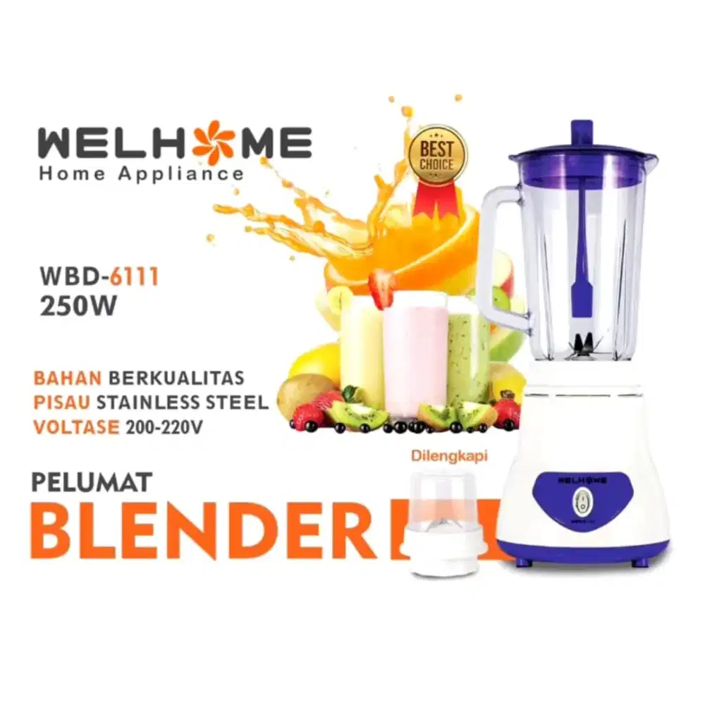 blender plastik 
welhome 250watt