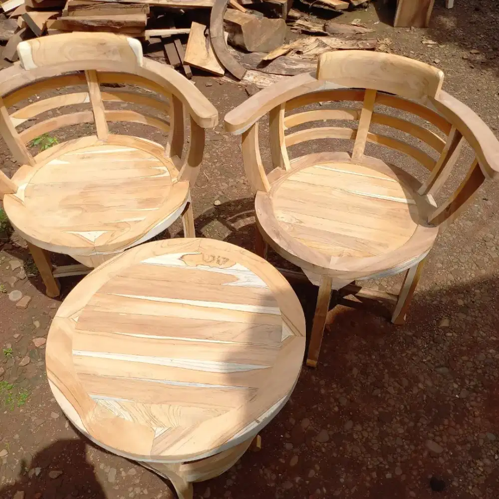 Kursi teras kayu jati bayar cod