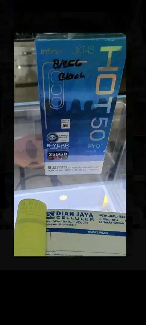 Infinix hot 50 pro plus 8/256 layar lengkung danregular resmi
