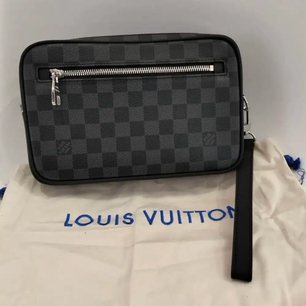 Louis Vuitton LV kasai mens pouch clutch pria branded hand bag tas