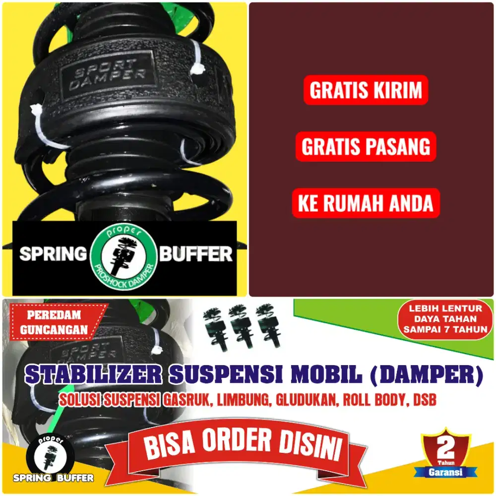 KARET DUMPER  SPRING BUFFER STABILIZER PEREDAM GUNCANGAN MOBIL