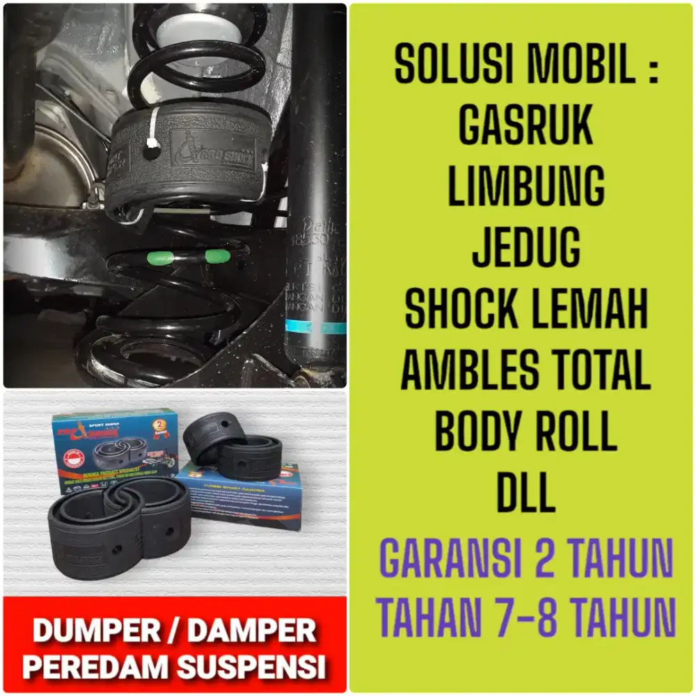 SPRING BUFFER KARET DAMPER PEREDAM SHOCKBREAKER MOBIL