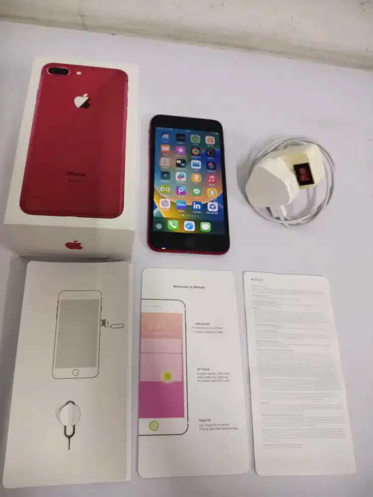 Jual iPhone 8Plus 256Gb Red WiFi Only Fullset