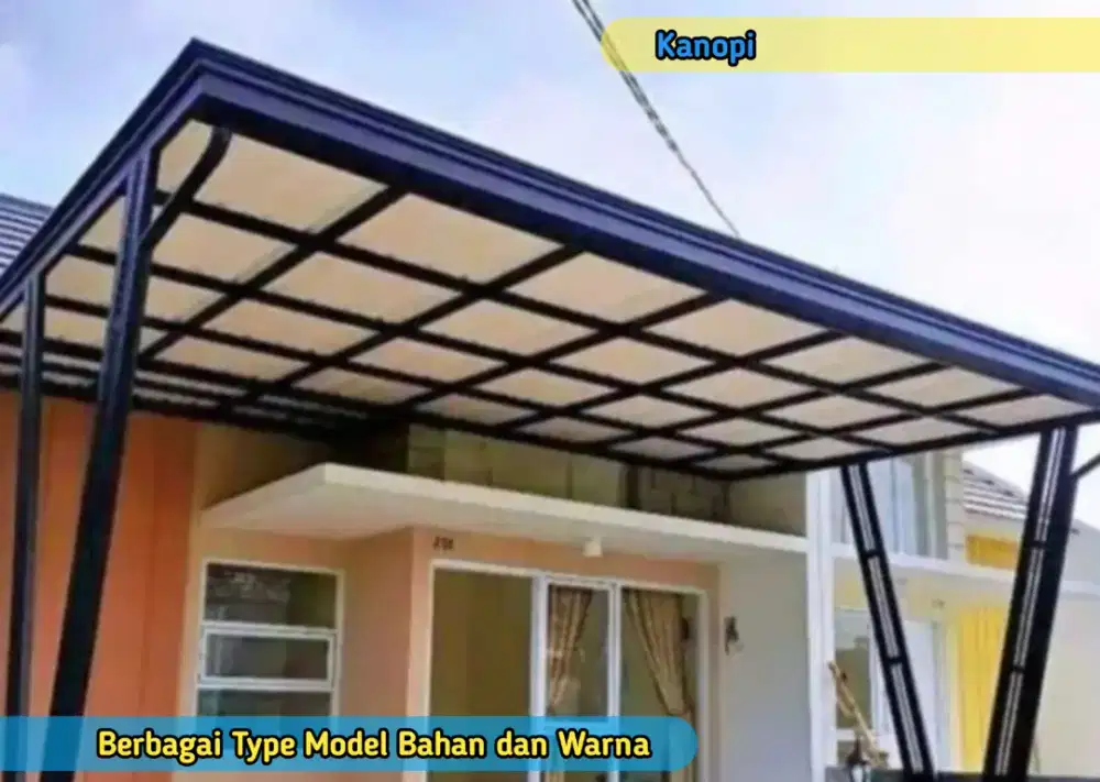 Kanopi Carport Ruko Halaman Rumah Toko Bengkel Klinik Koprasi