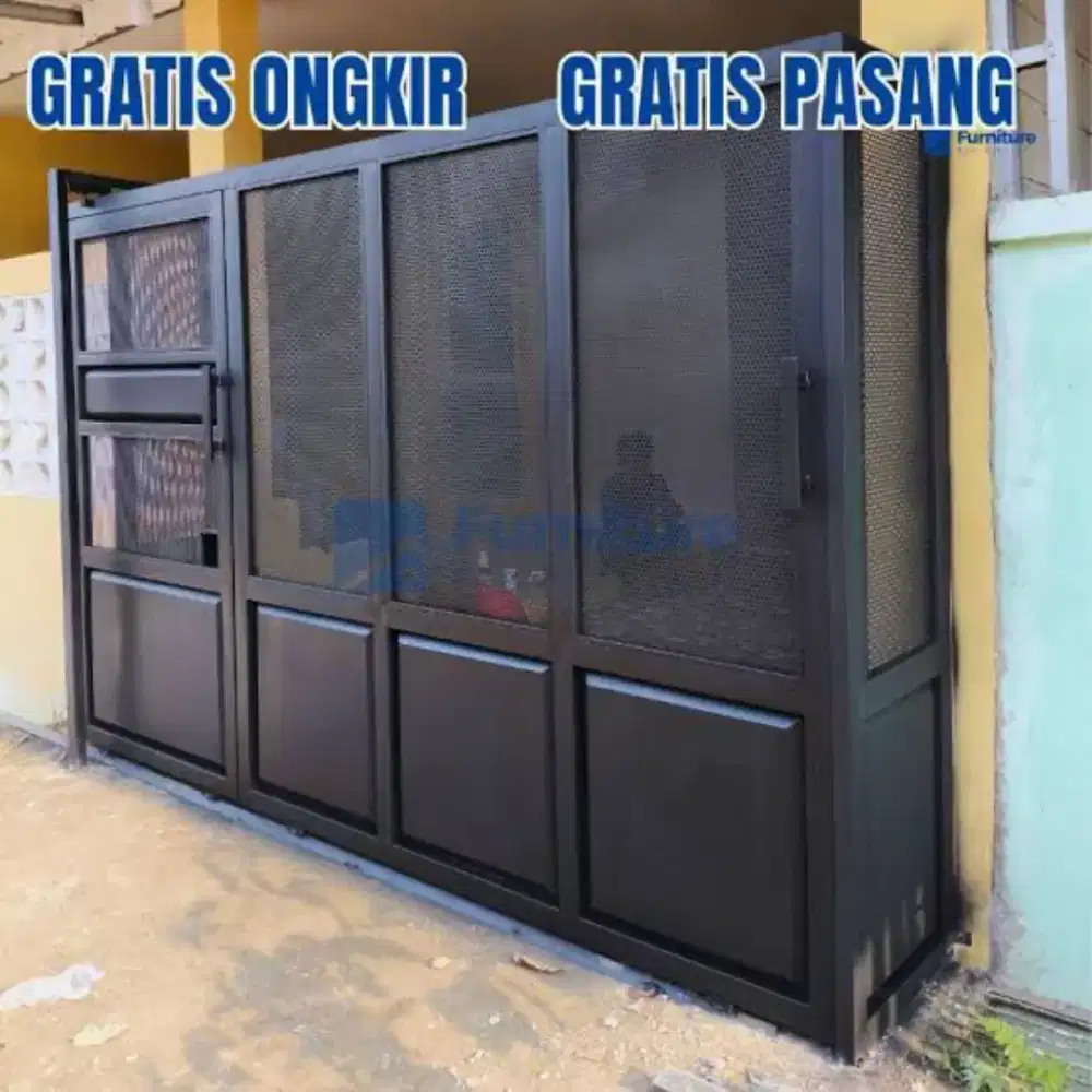 Bengkel las pembuatan pagar kanopi tralis pintu