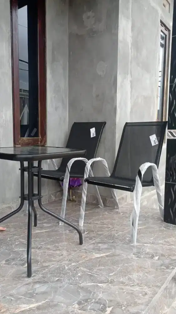 Diskon! Set meja kursi teras + free voucher potongan harga