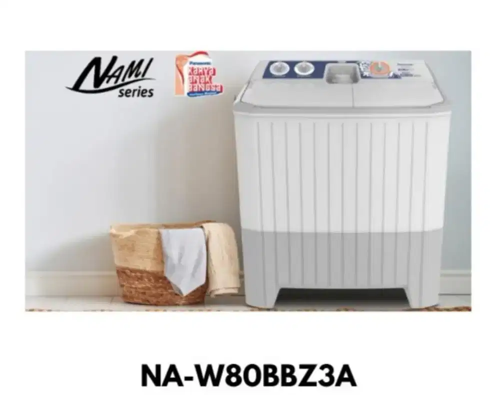Mesin Cuci Panasonic 8 Kg 2 Tabung Nami NA-W80BB