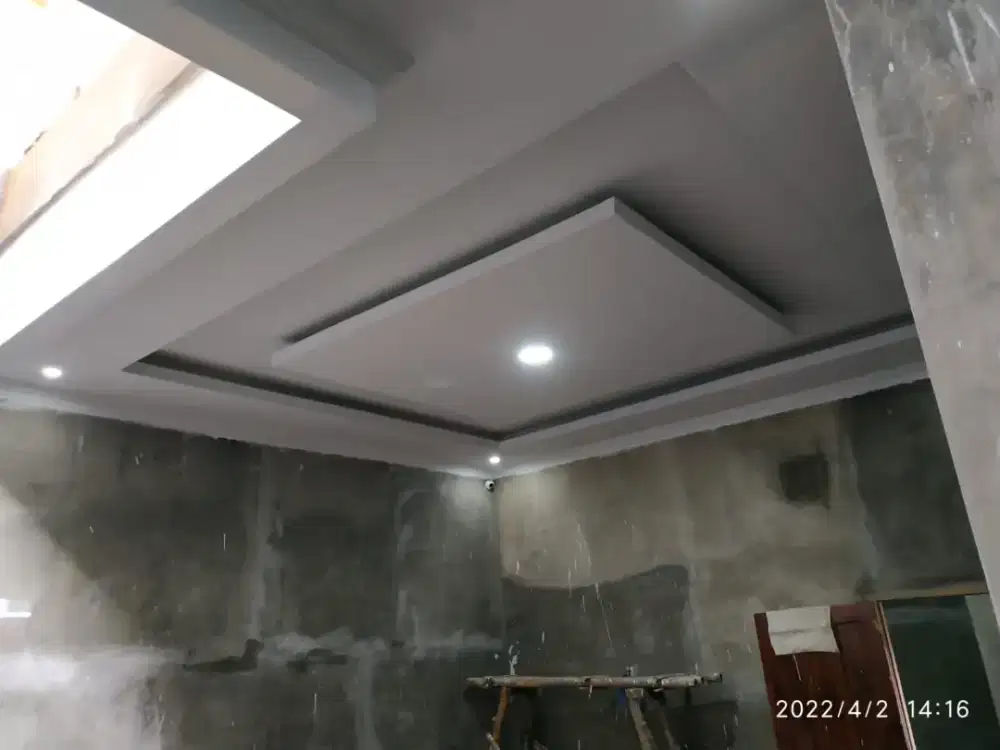 spesialis pemasangan plafon gypsum terima jadi langsung tukang