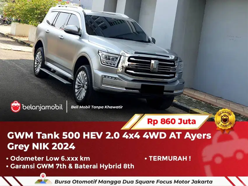 [ LOW KM 6RB ] GWM Tank 500 HEV 2.0 4x4 4WD AT Ayers Grey 2024/2025