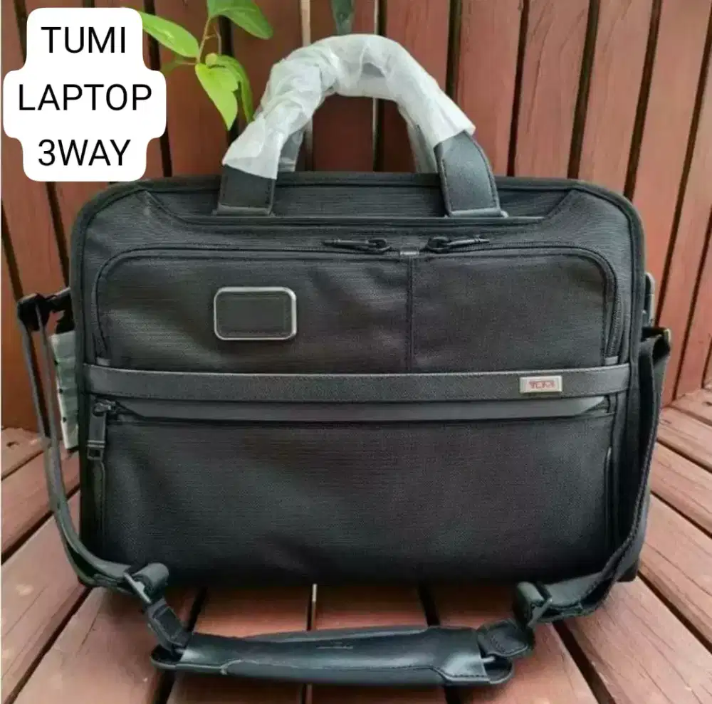 Tas Tumi Laptop Slim 3Way Briefcase Black