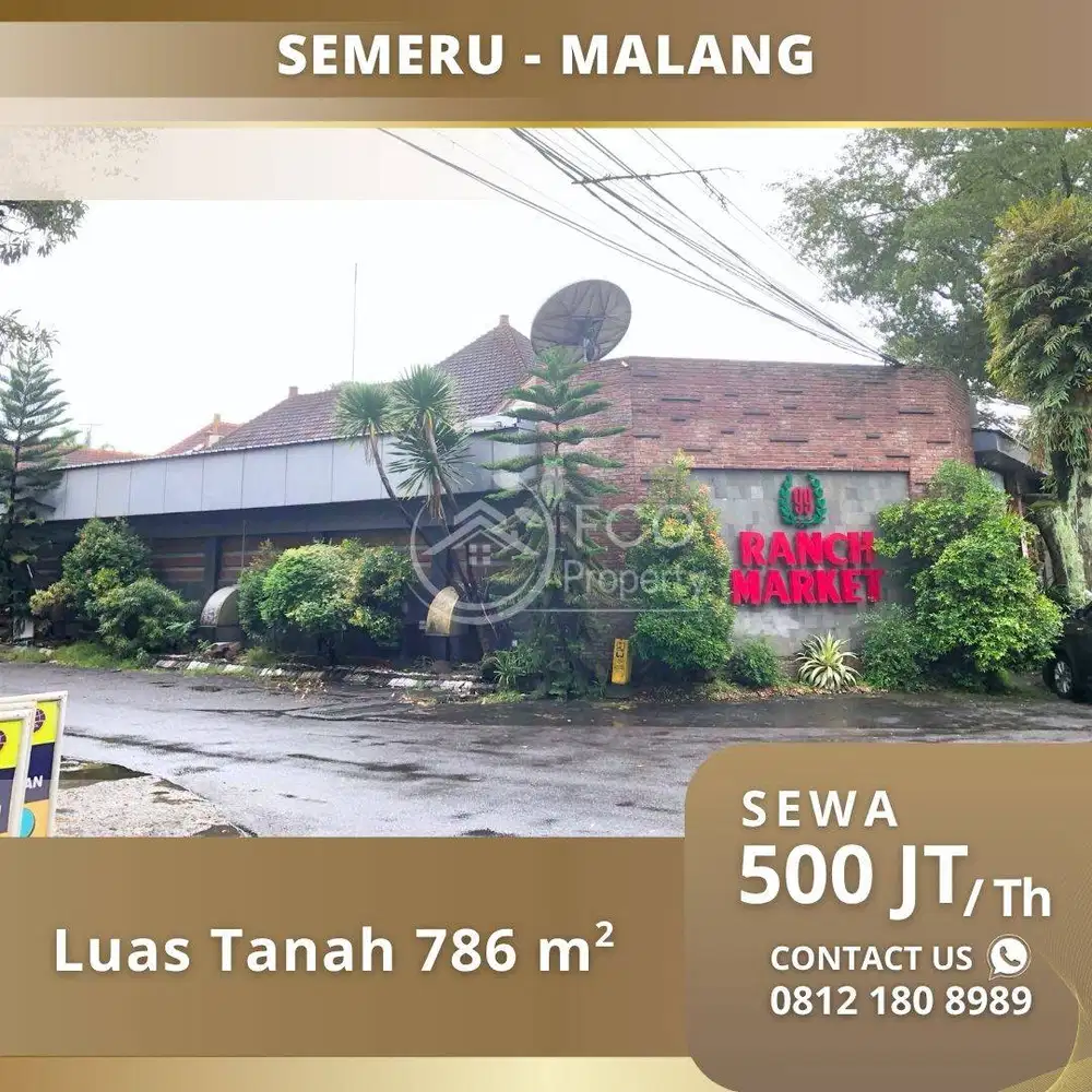 Sewa Area Strategis Jalan Semeru Tengah Kota Malang
