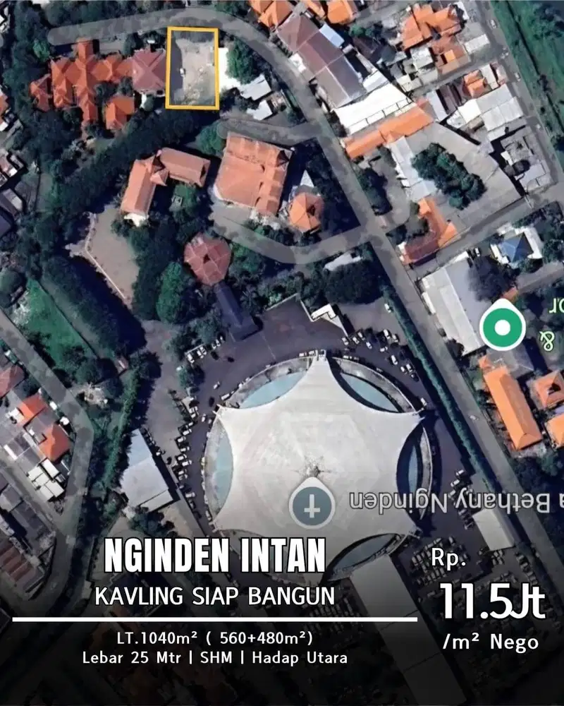 Dijual Kavling Siap Bangun Nginden Intan Timur Surabaya