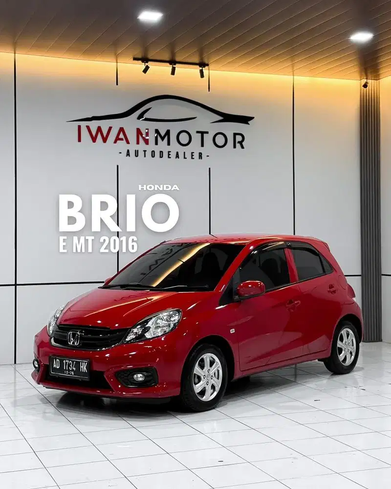Plat AD! Honda Brio Satya E MT Tahun 2016