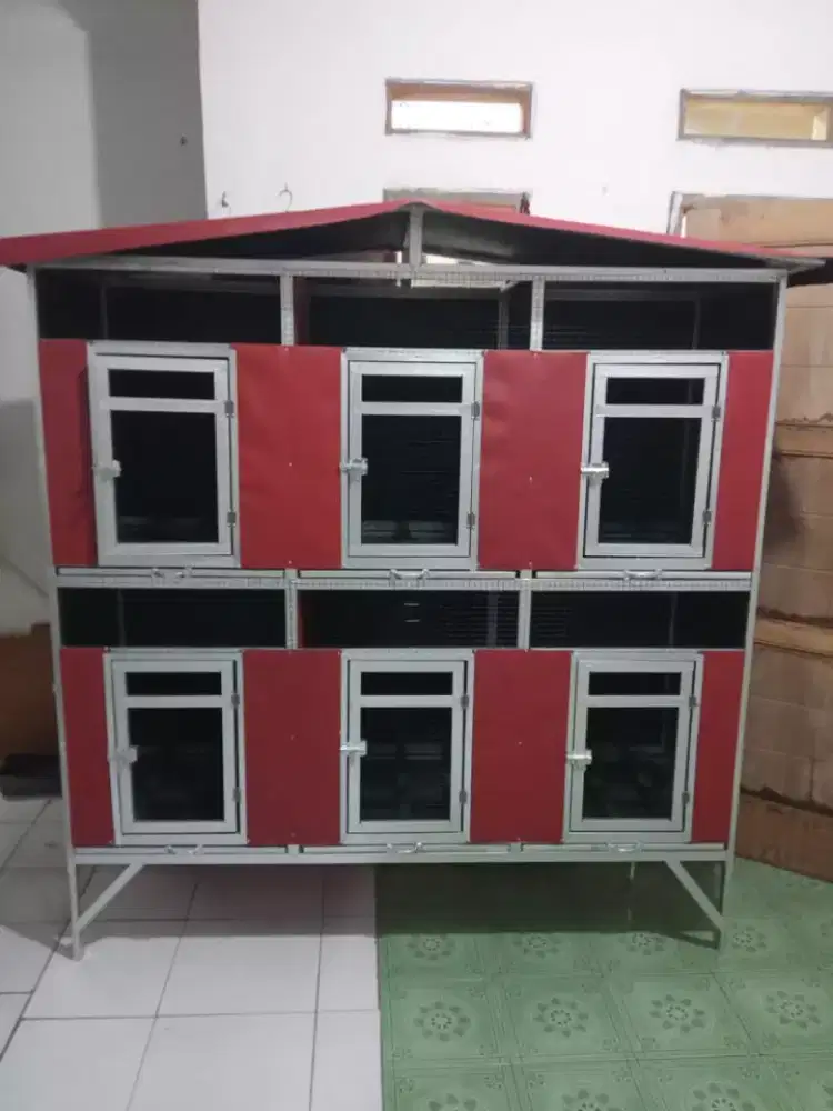 Kandang ayam 6 pintu