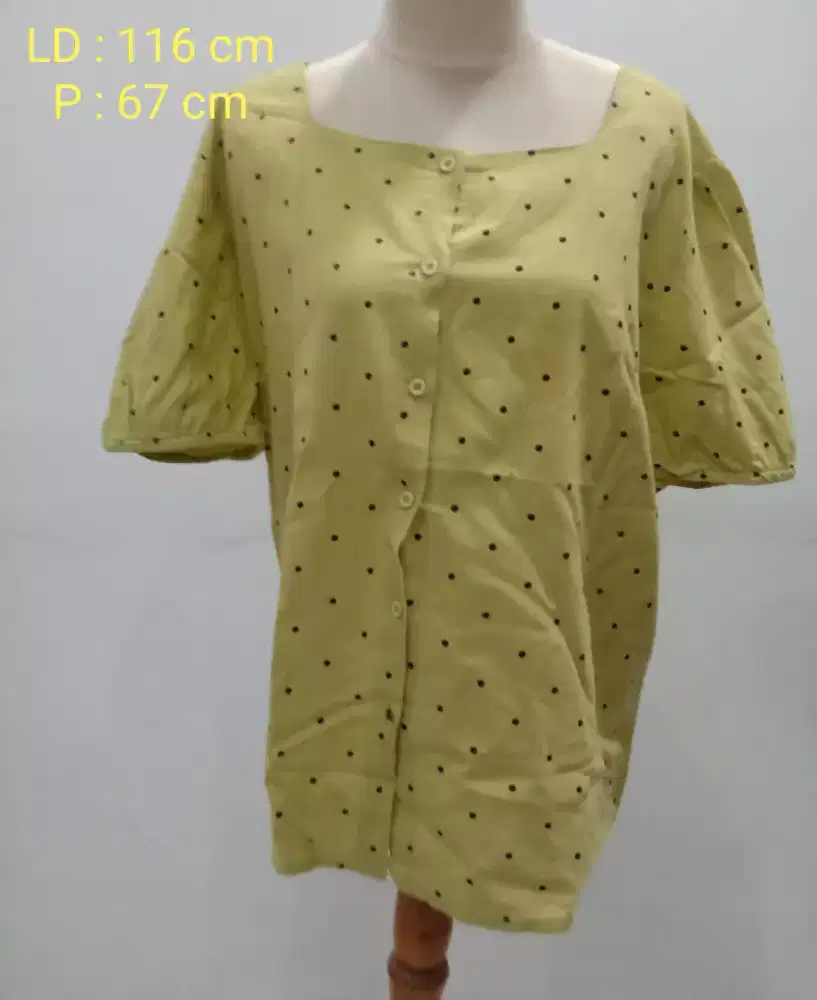 Blouse Casual Preloved Bukaan Kancing Depan