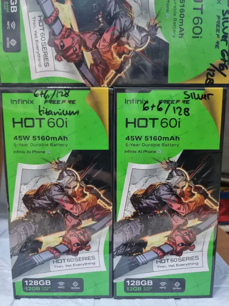 INFINIX HOT 60i 6+6/128 BARU SEGEL GARANSI RESMI