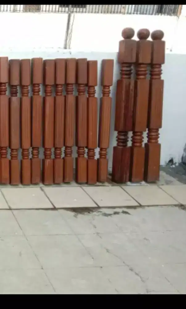 Pagar kayu jati (bekas)