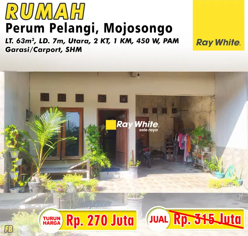 Rumah Murah Siap Huni di Perumahan Pelangi Mojosongo Jebres Solo